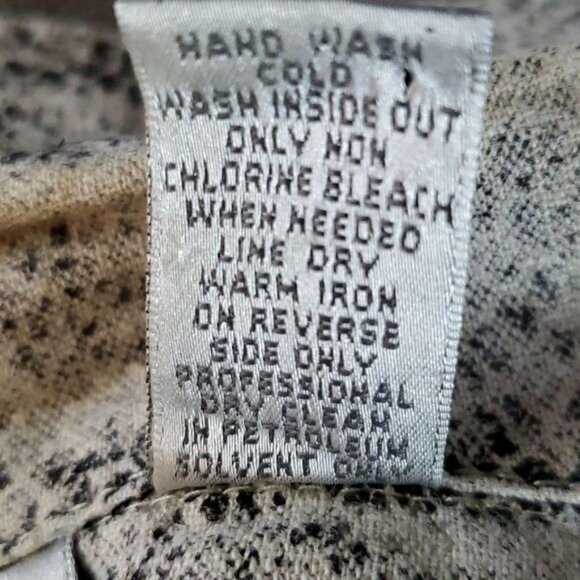 Chico's Linen Jacket Coat Blazer Snakeskin WOMAN'S Women's Size 3 Extra LARGE 16 - Picture 5 of 8